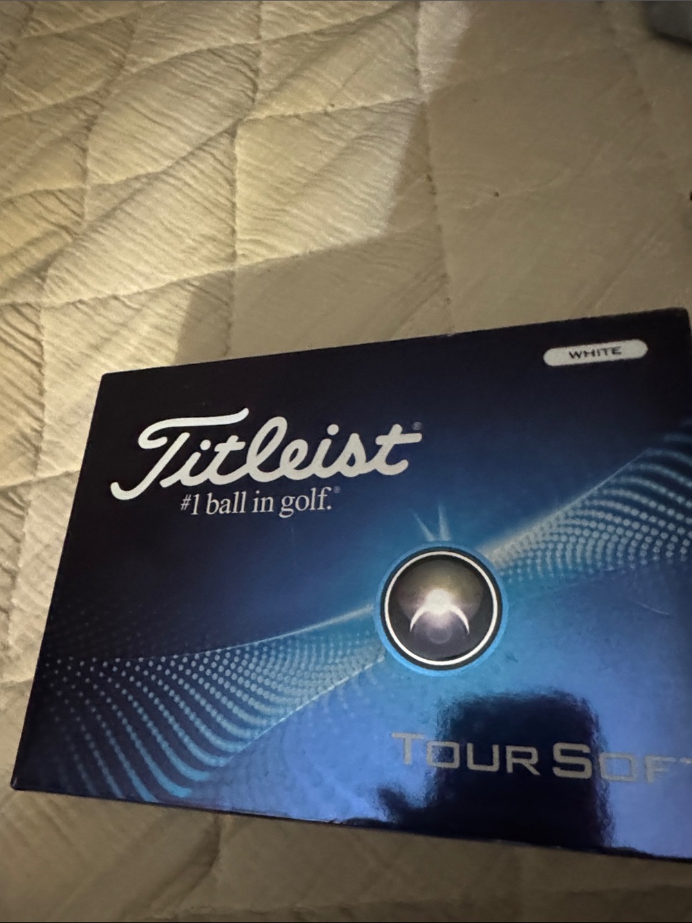 Titleist Blue Metallic Tour Soft Golf Ball Box - White Balls